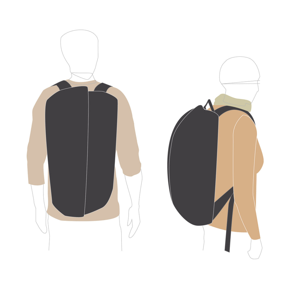 Rollstuhl Rucksack Jonas Illustration Tragekomfort