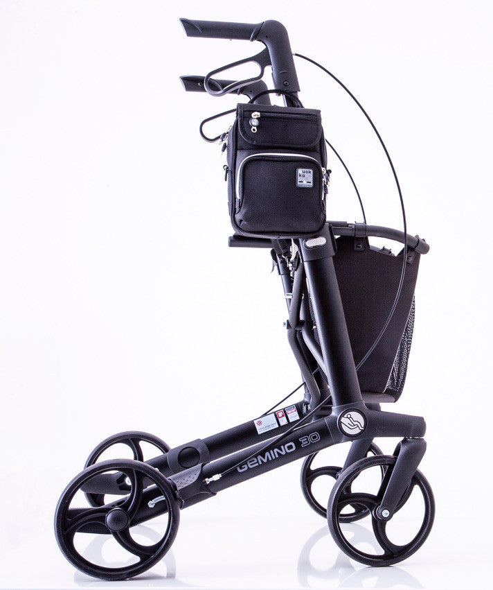 QUOKKA Rollstuhltasche vertikal am Rollator